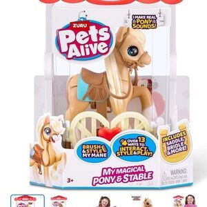 Pets Alive My Magical Pony & Stable - Beige